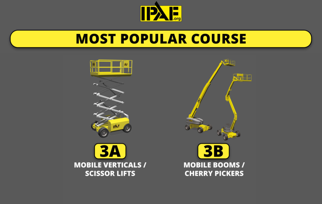 IPAF MEWP training for scissor lifts and boom lift operators